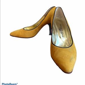 Jean Claude Jitrois Mustard Yellow Heels